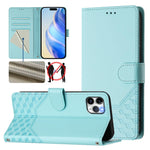 เคสโทรศัพท์หนังปั๊มลายรังผึ้งพร้อม RFID สำหรับ iPhone 11 Pro Max, สำหรับ iPhone 11, สำหรับ iPhone 11 Pro, สำหรับ iPhone X / XS, สำหรับ iPhone XR, สำหรับ iPhone XS Max, สำหรับ iPhone 8 Plus / 7 Plus