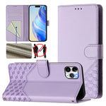 เคสโทรศัพท์หนังปั๊มลายรังผึ้งพร้อม RFID สำหรับ iPhone 11 Pro Max, สำหรับ iPhone 11, สำหรับ iPhone 11 Pro, สำหรับ iPhone X / XS, สำหรับ iPhone XR, สำหรับ iPhone XS Max, สำหรับ iPhone 8 Plus / 7 Plus