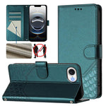 เคสโทรศัพท์หนังปั๊มลายรังผึ้งพร้อม RFID สำหรับ iPhone 17e / 16e, สำหรับ iPhone 17 Pro Max, สำหรับ iPhone 17 Pro, สำหรับ iPhone 17, สำหรับ iPhone Air, สำหรับ iPhone 16 Pro Max, สำหรับ iPhone 16 Pro, สำหรับ iPhone 16 Plus