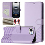 เคสโทรศัพท์หนังปั๊มลายรังผึ้งพร้อม RFID สำหรับ iPhone 17e / 16e, สำหรับ iPhone 17 Pro Max, สำหรับ iPhone 17 Pro, สำหรับ iPhone 17, สำหรับ iPhone Air, สำหรับ iPhone 16 Pro Max, สำหรับ iPhone 16 Pro, สำหรับ iPhone 16 Plus