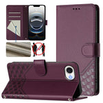 เคสโทรศัพท์หนังปั๊มลายรังผึ้งพร้อม RFID สำหรับ iPhone 17e / 16e, สำหรับ iPhone 17 Pro Max, สำหรับ iPhone 17 Pro, สำหรับ iPhone 17, สำหรับ iPhone Air, สำหรับ iPhone 16 Pro Max, สำหรับ iPhone 16 Pro, สำหรับ iPhone 16 Plus
