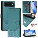 เคสโทรศัพท์หนังปั๊มลายรังผึ้งพร้อม RFID สำหรับ iPhone 17e / 16e, สำหรับ iPhone 17 Pro Max, สำหรับ iPhone 17 Pro, สำหรับ iPhone 17, สำหรับ iPhone Air, สำหรับ iPhone 16 Pro Max, สำหรับ iPhone 16 Pro, สำหรับ iPhone 16 Plus