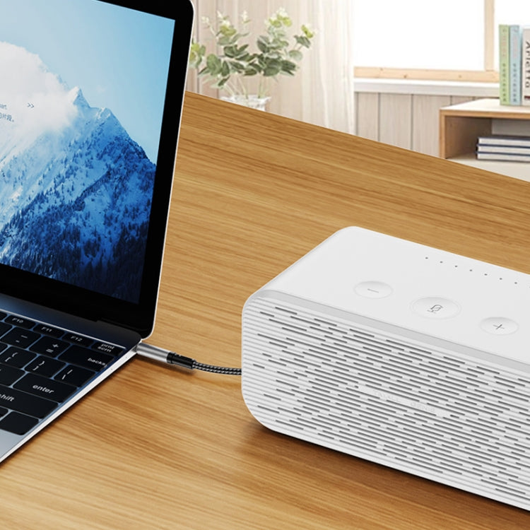 สายอะแดปเตอร์ 2 in 1 8 พิน, USB-C / Type-C เป็นแจ็คเสียง AUX 3.5 มม. สำหรับรถยนต์, Type-C, 8 พิน เป็น 3.5 มม., ความยาว: 1 เมตร