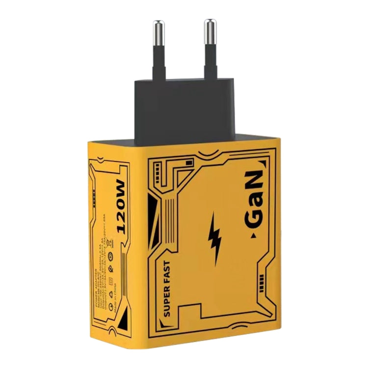 HX111 ที่ชาร์จ USB Type-C GaN ความเร็วสูง 120W, ปลั๊ก US, ปลั๊ก EU, ปลั๊ก UK