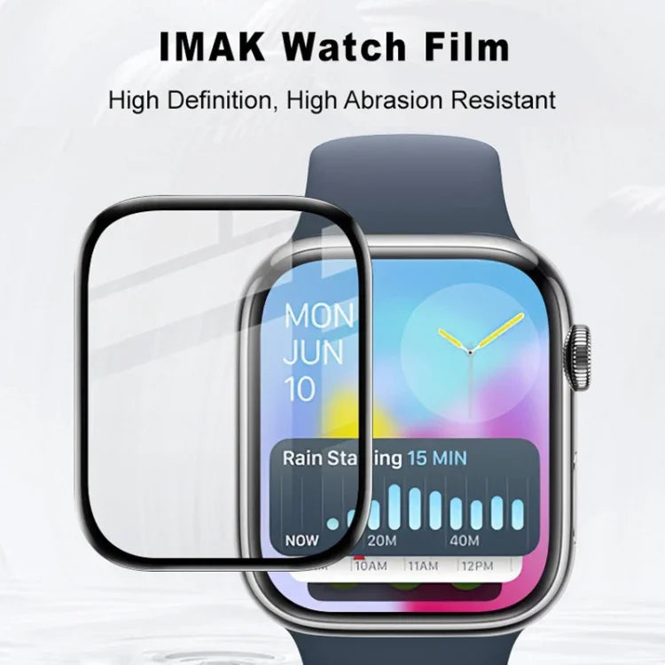 ฟิล์มกันรอยนาฬิกา IMAK Plexiglass HD สำหรับ Apple Watch Series 10 / 11 ขนาด 46 มม., สำหรับ Apple Watch Series 10 / 11 ขนาด 42 มม., สำหรับ Apple Watch Ultra 2 / 3 ขนาด 49 มม.