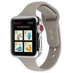 สายข้อมือซิลิโคนบางแบบหัวเข็มขัดคู่ สำหรับ Apple Watch Series 7 ขนาด 41 มม. / 6 & SE & 5 & 4 ขนาด 40 มม. / 3 & 2 & 1 ขนาด 38 มม., สำหรับ Apple Watch Series 8&7 ขนาด 41 มม. / SE 2&6&SE&5&4 ขนาด 40 มม. / 3&2&1 ขนาด 38 มม.