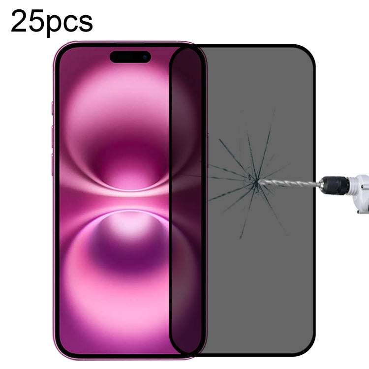 ฟิล์มกระจกนิรภัยกันสายตาสอดแนมแบบเต็มจอ 25 ชิ้น สำหรับ iPhone 17 Pro Max, สำหรับ iPhone 17 Pro, สำหรับ iPhone 17, สำหรับ iPhone Air, สำหรับ iPhone 16 Pro Max, สำหรับ iPhone 16 Pro, สำหรับ iPhone 16 Plus, สำหรับ iPhone 16