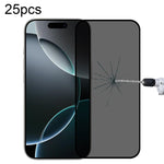 ฟิล์มกระจกนิรภัยกันสายตาสอดแนมแบบเต็มจอ 25 ชิ้น สำหรับ iPhone 17 Pro Max, สำหรับ iPhone 17 Pro, สำหรับ iPhone 17, สำหรับ iPhone Air, สำหรับ iPhone 16 Pro Max, สำหรับ iPhone 16 Pro, สำหรับ iPhone 16 Plus, สำหรับ iPhone 16