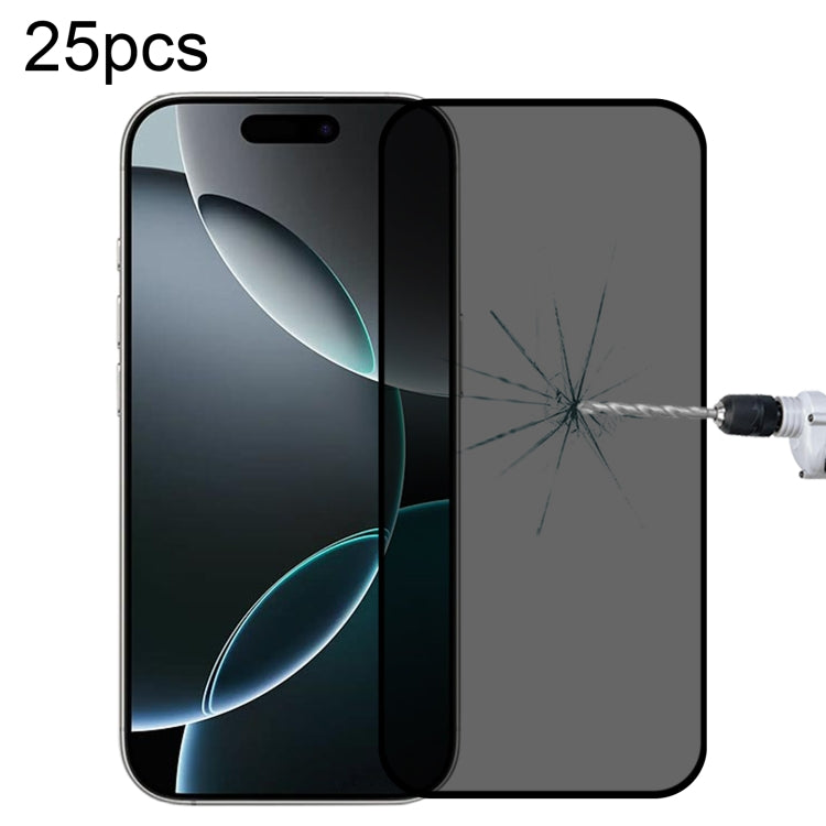 ฟิล์มกระจกนิรภัยกันสายตาสอดแนมแบบเต็มจอ 25 ชิ้น สำหรับ iPhone 17 Pro Max, สำหรับ iPhone 17 Pro, สำหรับ iPhone 17, สำหรับ iPhone Air, สำหรับ iPhone 16 Pro Max, สำหรับ iPhone 16 Pro, สำหรับ iPhone 16 Plus, สำหรับ iPhone 16