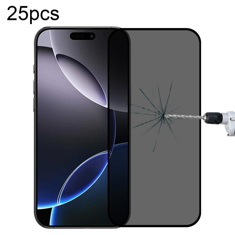 ฟิล์มกระจกนิรภัยกันสายตาสอดแนมแบบเต็มจอ 25 ชิ้น สำหรับ iPhone 17 Pro Max, สำหรับ iPhone 17 Pro, สำหรับ iPhone 17, สำหรับ iPhone Air, สำหรับ iPhone 16 Pro Max, สำหรับ iPhone 16 Pro, สำหรับ iPhone 16 Plus, สำหรับ iPhone 16