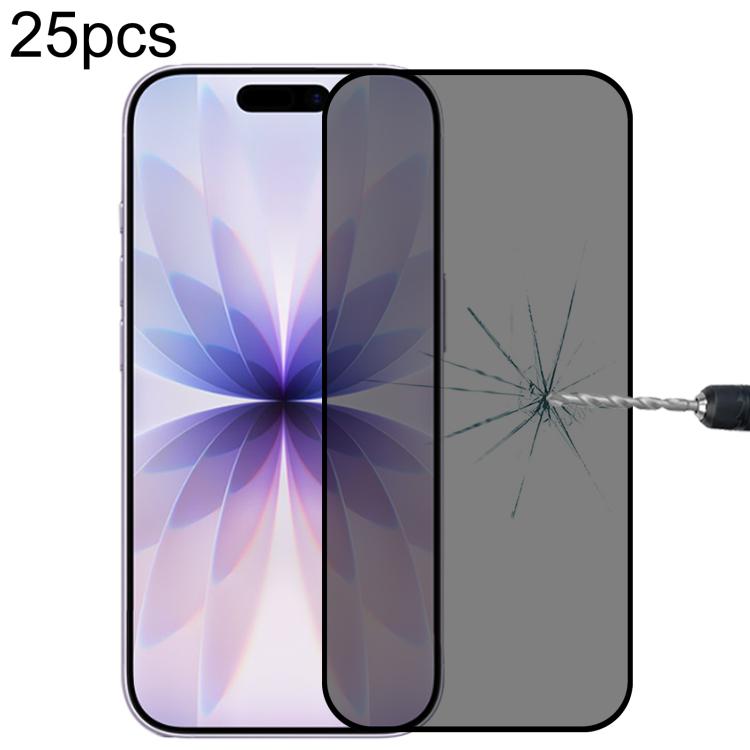 ฟิล์มกระจกนิรภัยกันสายตาสอดแนมแบบเต็มจอ 25 ชิ้น สำหรับ iPhone 17 Pro Max, สำหรับ iPhone 17 Pro, สำหรับ iPhone 17, สำหรับ iPhone Air, สำหรับ iPhone 16 Pro Max, สำหรับ iPhone 16 Pro, สำหรับ iPhone 16 Plus, สำหรับ iPhone 16