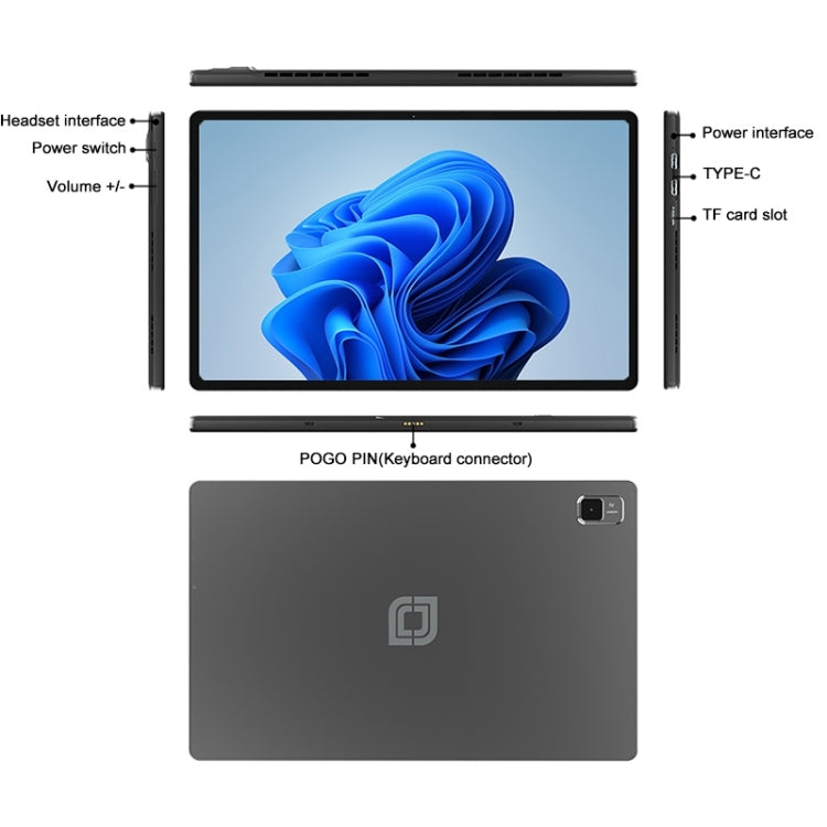 Jumper EZpad V12 Pro แท็บเล็ตพีซี ไม่มีคีย์บอร์ด ขนาด 12 นิ้ว Windows 11 Home OS Intel Alder Lake N95 Quad Core, 12GB+256GB, 12GB+512GB