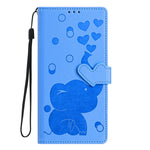 เคสโทรศัพท์หนังปั๊มลายช้างการ์ตูน สำหรับ iPhone XR, สำหรับ iPhone XS Max, สำหรับ iPhone 8 Plus / 7 Plus