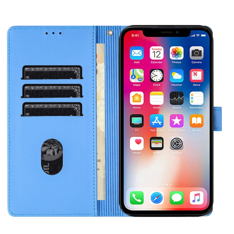 เคสโทรศัพท์หนังปั๊มลายช้างการ์ตูน สำหรับ iPhone XR, สำหรับ iPhone XS Max, สำหรับ iPhone 8 Plus / 7 Plus