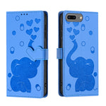 เคสโทรศัพท์หนังปั๊มลายช้างการ์ตูน สำหรับ iPhone XR, สำหรับ iPhone XS Max, สำหรับ iPhone 8 Plus / 7 Plus