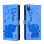 เคสโทรศัพท์หนังปั๊มลายช้างการ์ตูน สำหรับ iPhone XR, สำหรับ iPhone XS Max, สำหรับ iPhone 8 Plus / 7 Plus
