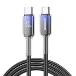 JOYROOM S-A42 สายชาร์จข้อมูลซีรีส์คริสตัลใส ชาร์จเร็ว ความยาว: 1.2m สาย Type-C เป็น Type-C, Type-C เป็น 8 Pin, USB เป็น Type-C, USB เป็น 8 Pin