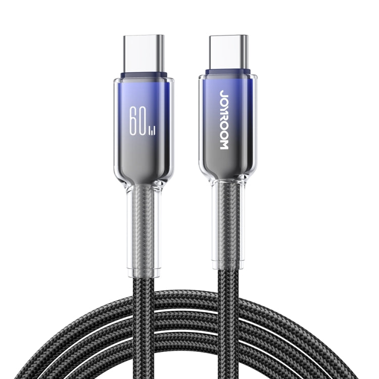 JOYROOM S-A42 สายชาร์จข้อมูลซีรีส์คริสตัลใส ชาร์จเร็ว ความยาว: 1.2m สาย Type-C เป็น Type-C, Type-C เป็น 8 Pin, USB เป็น Type-C, USB เป็น 8 Pin