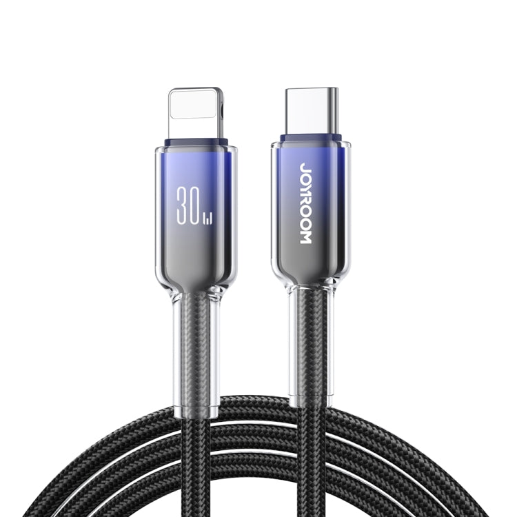 JOYROOM S-A42 สายชาร์จข้อมูลซีรีส์คริสตัลใส ชาร์จเร็ว ความยาว: 1.2m สาย Type-C เป็น Type-C, Type-C เป็น 8 Pin, USB เป็น Type-C, USB เป็น 8 Pin