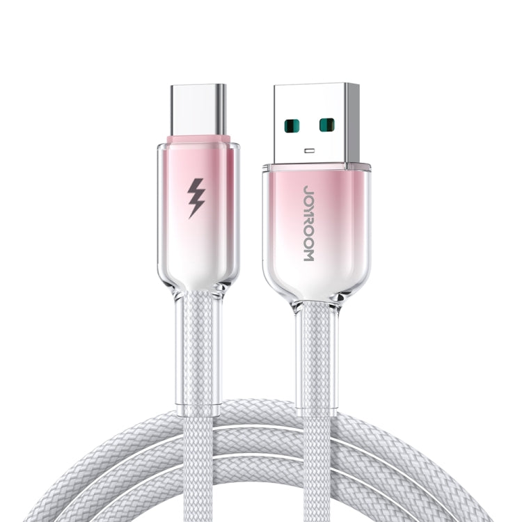 JOYROOM S-A42 สายชาร์จข้อมูลซีรีส์คริสตัลใส ชาร์จเร็ว ความยาว: 1.2m สาย Type-C เป็น Type-C, Type-C เป็น 8 Pin, USB เป็น Type-C, USB เป็น 8 Pin