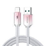 JOYROOM S-A42 สายชาร์จข้อมูลซีรีส์คริสตัลใส ชาร์จเร็ว ความยาว: 1.2m สาย Type-C เป็น Type-C, Type-C เป็น 8 Pin, USB เป็น Type-C, USB เป็น 8 Pin
