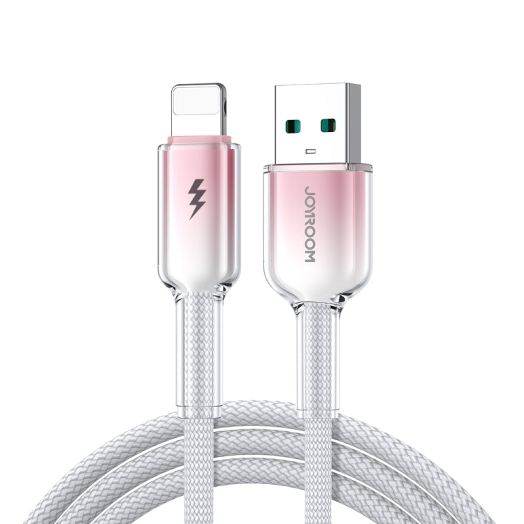 JOYROOM S-A42 สายชาร์จข้อมูลซีรีส์คริสตัลใส ชาร์จเร็ว ความยาว: 1.2m สาย Type-C เป็น Type-C, Type-C เป็น 8 Pin, USB เป็น Type-C, USB เป็น 8 Pin