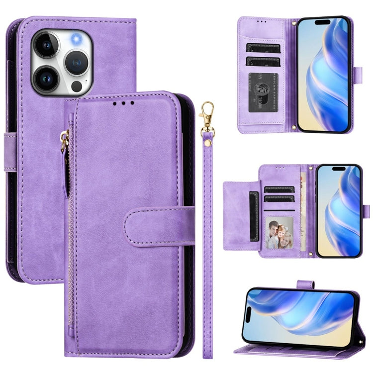 เคสโทรศัพท์หนังแบบกระเป๋าซิปพร้อมช่องใส่บัตรหลายช่อง สำหรับ iPhone 17e / 16e, สำหรับ iPhone 17 Pro Max, สำหรับ iPhone 17 Pro, สำหรับ iPhone 17, สำหรับ iPhone Air, สำหรับ iPhone 16 Pro Max, สำหรับ iPhone 16 Pro, สำหรับ iPhone 16 Plus
