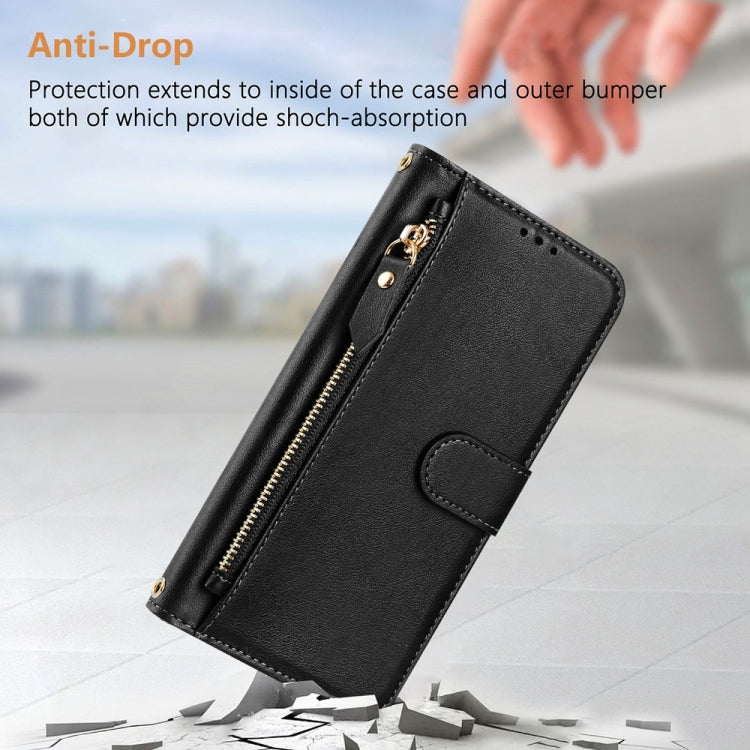 เคสหนังโทรศัพท์แบบกระเป๋าใส่บัตรหลายช่องพร้อมซิป สำหรับ iPhone 14 Pro Max, iPhone SE 2022 / 2020 / 8 / 7, iPhone 13 Pro Max, iPhone 13 Pro, iPhone 13 mini, iPhone 12 / 12 Pro, iPhone 12 Pro Max, iPhone 12 mini