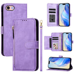 เคสหนังโทรศัพท์แบบกระเป๋าใส่บัตรหลายช่องพร้อมซิป สำหรับ iPhone 14 Pro Max, iPhone SE 2022 / 2020 / 8 / 7, iPhone 13 Pro Max, iPhone 13 Pro, iPhone 13 mini, iPhone 12 / 12 Pro, iPhone 12 Pro Max, iPhone 12 mini
