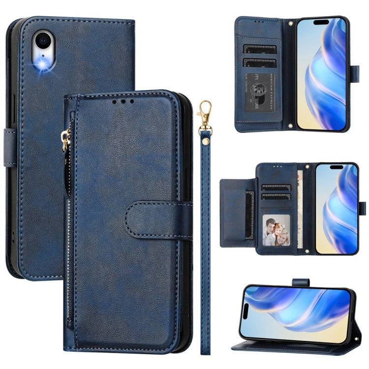 เคสหนังโทรศัพท์แบบกระเป๋าใส่บัตรหลายช่องพร้อมซิป สำหรับ iPhone 11 Pro Max, iPhone 11, iPhone 11 Pro, iPhone X / XS, iPhone XR, iPhone XS Max, iPhone 8 Plus / 7 Plus