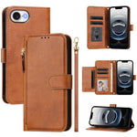 เคสโทรศัพท์หนังแบบกระเป๋าซิปพร้อมช่องใส่บัตรหลายช่อง สำหรับ iPhone 17e / 16e, สำหรับ iPhone 17 Pro Max, สำหรับ iPhone 17 Pro, สำหรับ iPhone 17, สำหรับ iPhone Air, สำหรับ iPhone 16 Pro Max, สำหรับ iPhone 16 Pro, สำหรับ iPhone 16 Plus