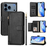 เคสโทรศัพท์หนังแบบกระเป๋าซิปพร้อมช่องใส่บัตรหลายช่อง สำหรับ iPhone 17e / 16e, สำหรับ iPhone 17 Pro Max, สำหรับ iPhone 17 Pro, สำหรับ iPhone 17, สำหรับ iPhone Air, สำหรับ iPhone 16 Pro Max, สำหรับ iPhone 16 Pro, สำหรับ iPhone 16 Plus