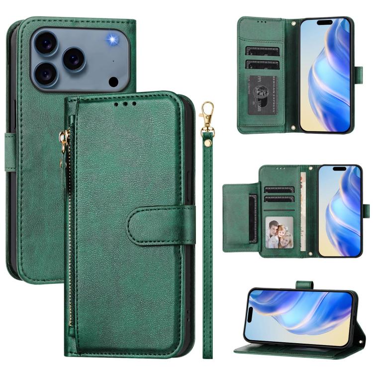 เคสโทรศัพท์หนังแบบกระเป๋าซิปพร้อมช่องใส่บัตรหลายช่อง สำหรับ iPhone 17e / 16e, สำหรับ iPhone 17 Pro Max, สำหรับ iPhone 17 Pro, สำหรับ iPhone 17, สำหรับ iPhone Air, สำหรับ iPhone 16 Pro Max, สำหรับ iPhone 16 Pro, สำหรับ iPhone 16 Plus