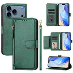 เคสโทรศัพท์หนังแบบกระเป๋าซิปพร้อมช่องใส่บัตรหลายช่อง สำหรับ iPhone 17e / 16e, สำหรับ iPhone 17 Pro Max, สำหรับ iPhone 17 Pro, สำหรับ iPhone 17, สำหรับ iPhone Air, สำหรับ iPhone 16 Pro Max, สำหรับ iPhone 16 Pro, สำหรับ iPhone 16 Plus