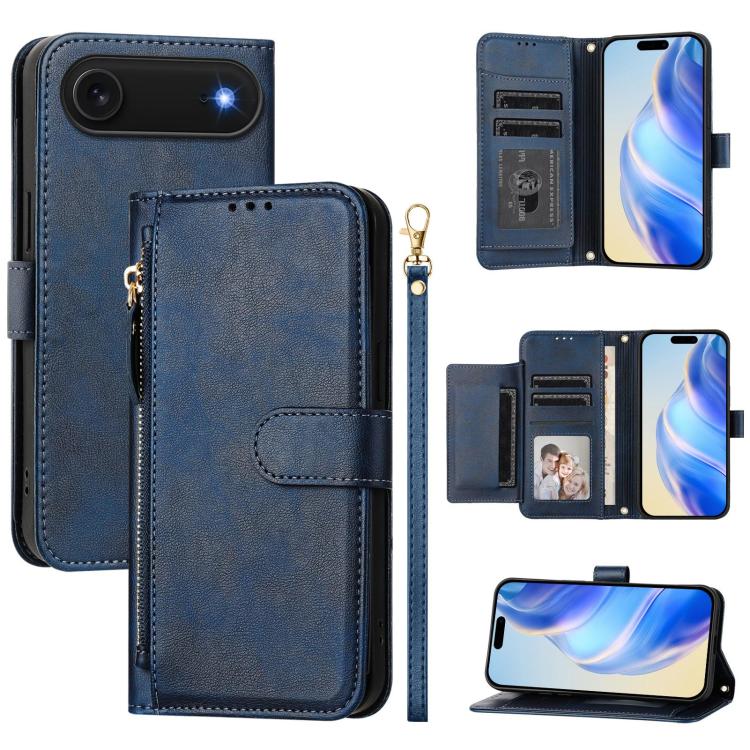 เคสโทรศัพท์หนังแบบกระเป๋าซิปพร้อมช่องใส่บัตรหลายช่อง สำหรับ iPhone 17e / 16e, สำหรับ iPhone 17 Pro Max, สำหรับ iPhone 17 Pro, สำหรับ iPhone 17, สำหรับ iPhone Air, สำหรับ iPhone 16 Pro Max, สำหรับ iPhone 16 Pro, สำหรับ iPhone 16 Plus