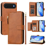 เคสโทรศัพท์หนังแบบกระเป๋าซิปพร้อมช่องใส่บัตรหลายช่อง สำหรับ iPhone 17e / 16e, สำหรับ iPhone 17 Pro Max, สำหรับ iPhone 17 Pro, สำหรับ iPhone 17, สำหรับ iPhone Air, สำหรับ iPhone 16 Pro Max, สำหรับ iPhone 16 Pro, สำหรับ iPhone 16 Plus