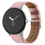 สายหนังแท้ปลายกลม สำหรับ Google Pixel Watch 4 / Watch 3 45mm