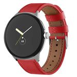 สายหนังแท้ปลายกลม สำหรับ Google Pixel Watch 4 / Watch 3 45mm