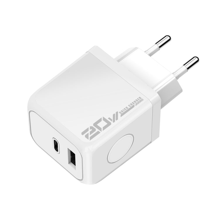 ที่ชาร์จเร็ว M167 PD 20W Type-C และ USB QC 3.0 ปลั๊ก EU, ปลั๊ก US