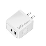 ที่ชาร์จเร็ว M167 PD 20W Type-C และ USB QC 3.0 ปลั๊ก EU, ปลั๊ก US