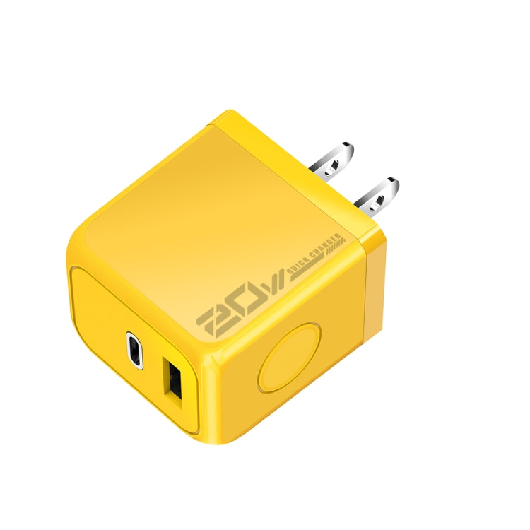 ที่ชาร์จเร็ว M167 PD 20W Type-C และ USB QC 3.0 ปลั๊ก EU, ปลั๊ก US