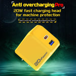 ที่ชาร์จเร็ว M167 PD 20W Type-C และ USB QC 3.0 ปลั๊ก EU, ปลั๊ก US