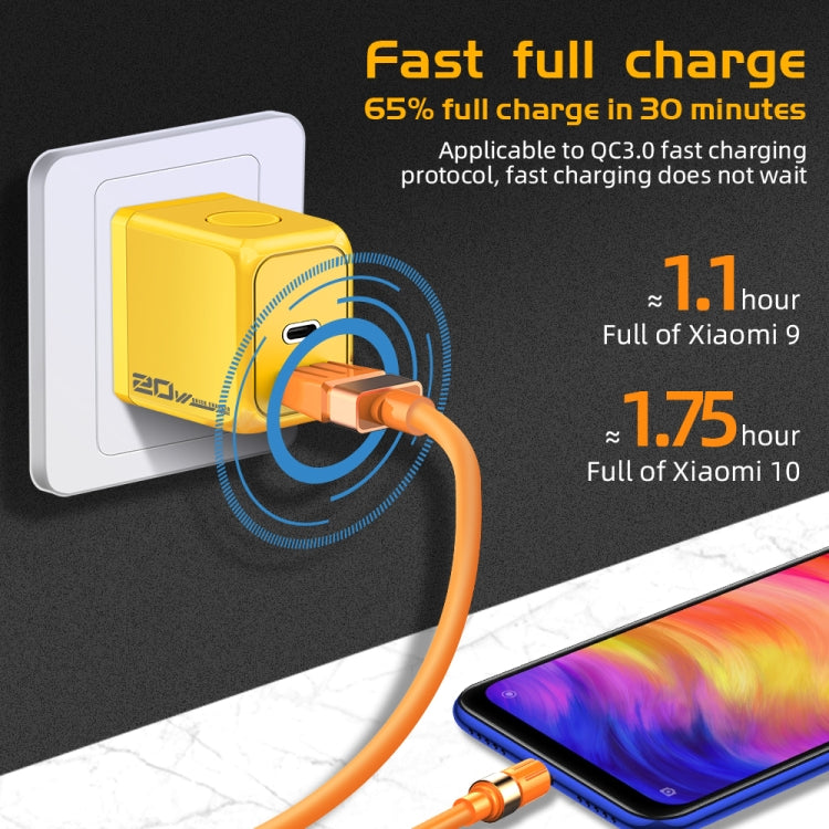 ที่ชาร์จเร็ว M167 PD 20W Type-C และ USB QC 3.0 ปลั๊ก EU, ปลั๊ก US