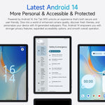 แท็บเล็ต Ulefone Tab W10 WiFi, 10.1 นิ้ว Android 14 Unisoc T606 Octa Core, ปลั๊ก EU, Tab W10