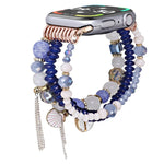 สายรัดนาฬิกาโซ่ลูกปัดเปลือก สำหรับ Apple Watch ขนาด 46 มม. / 49 มม. / 45 มม. / 44 มม., สำหรับ Apple Watch ขนาด 42 มม. / 41 มม. / 40 มม. / 38 มม.