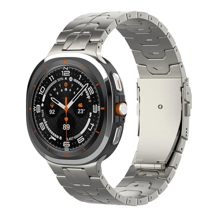 สายรัดนาฬิกาไทเทเนียมบริสุทธิ์หัวเข็มขัดนิรภัย สำหรับ Samsung Galaxy Watch Ultra / Ultra 2025, สำหรับ Samsung Galaxy Watch8 / Watch8 Classic