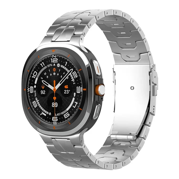 สายรัดนาฬิกาไทเทเนียมบริสุทธิ์หัวเข็มขัดนิรภัย สำหรับ Samsung Galaxy Watch Ultra / Ultra 2025, สำหรับ Samsung Galaxy Watch8 / Watch8 Classic