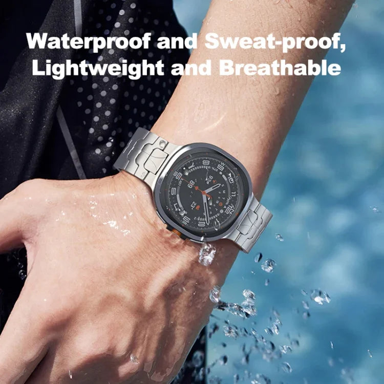 สายรัดนาฬิกาไทเทเนียมบริสุทธิ์หัวเข็มขัดนิรภัย สำหรับ Samsung Galaxy Watch Ultra / Ultra 2025, สำหรับ Samsung Galaxy Watch8 / Watch8 Classic