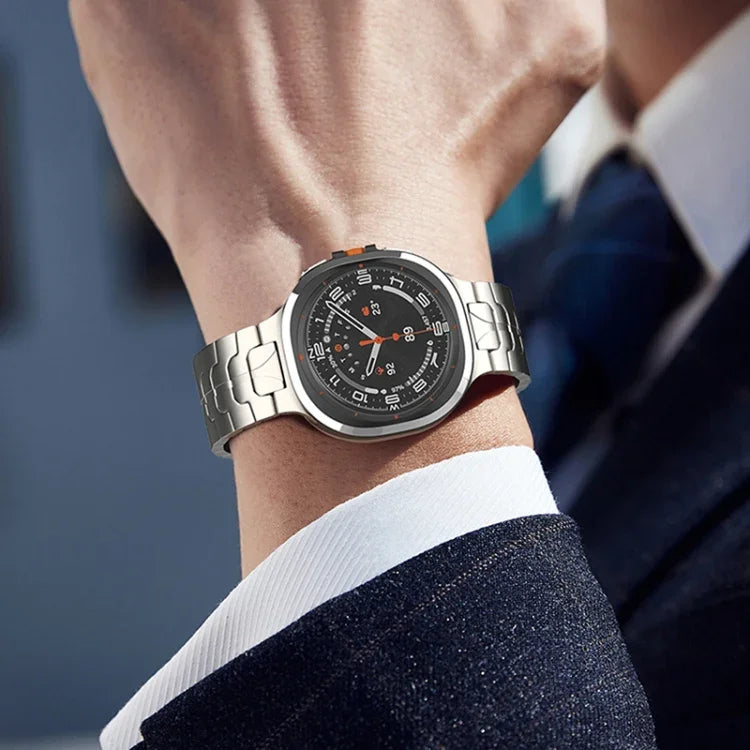 สายรัดนาฬิกาไทเทเนียมบริสุทธิ์หัวเข็มขัดนิรภัย สำหรับ Samsung Galaxy Watch Ultra / Ultra 2025, สำหรับ Samsung Galaxy Watch8 / Watch8 Classic