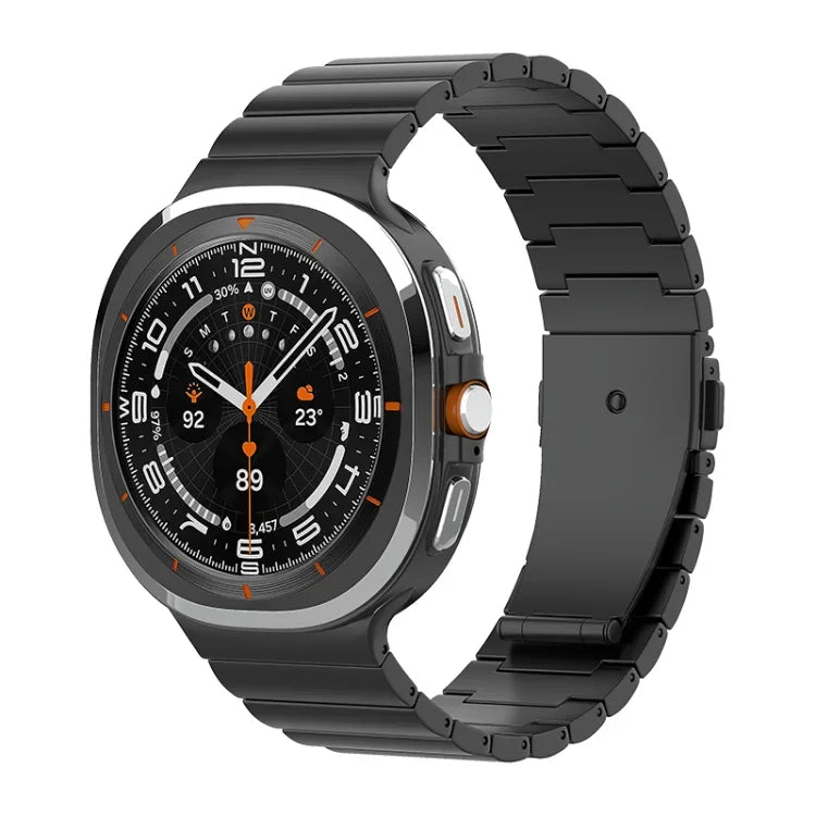 สายรัดนาฬิกาไทเทเนียมบริสุทธิ์หัวเข็มขัดแบนเม็ดเดียว สำหรับ Samsung Galaxy Watch Ultra / Ultra 2025, สำหรับ Samsung Galaxy Watch8 / Watch8 Classic